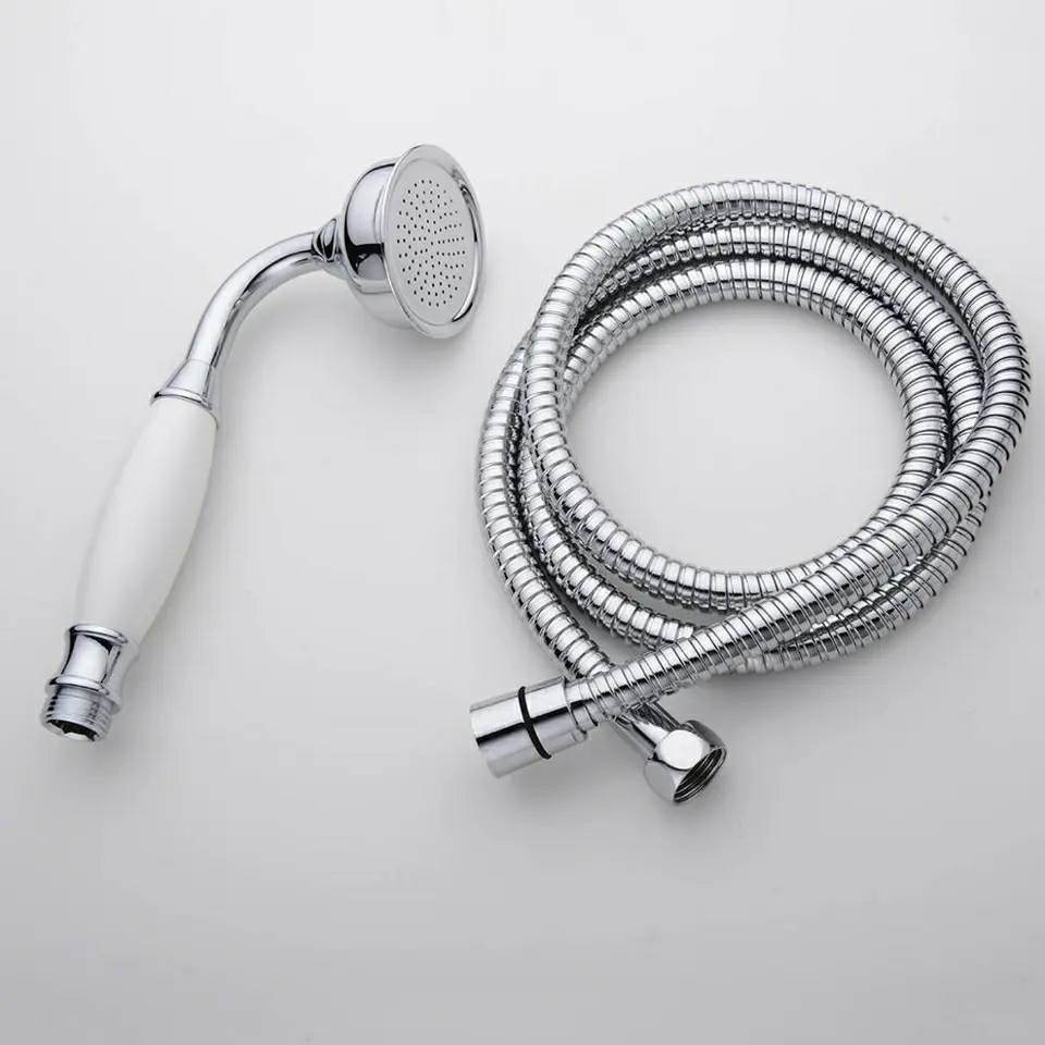 Shower Hand  Round Traditional Handset Handset For Shower Chrome Finish With Hose