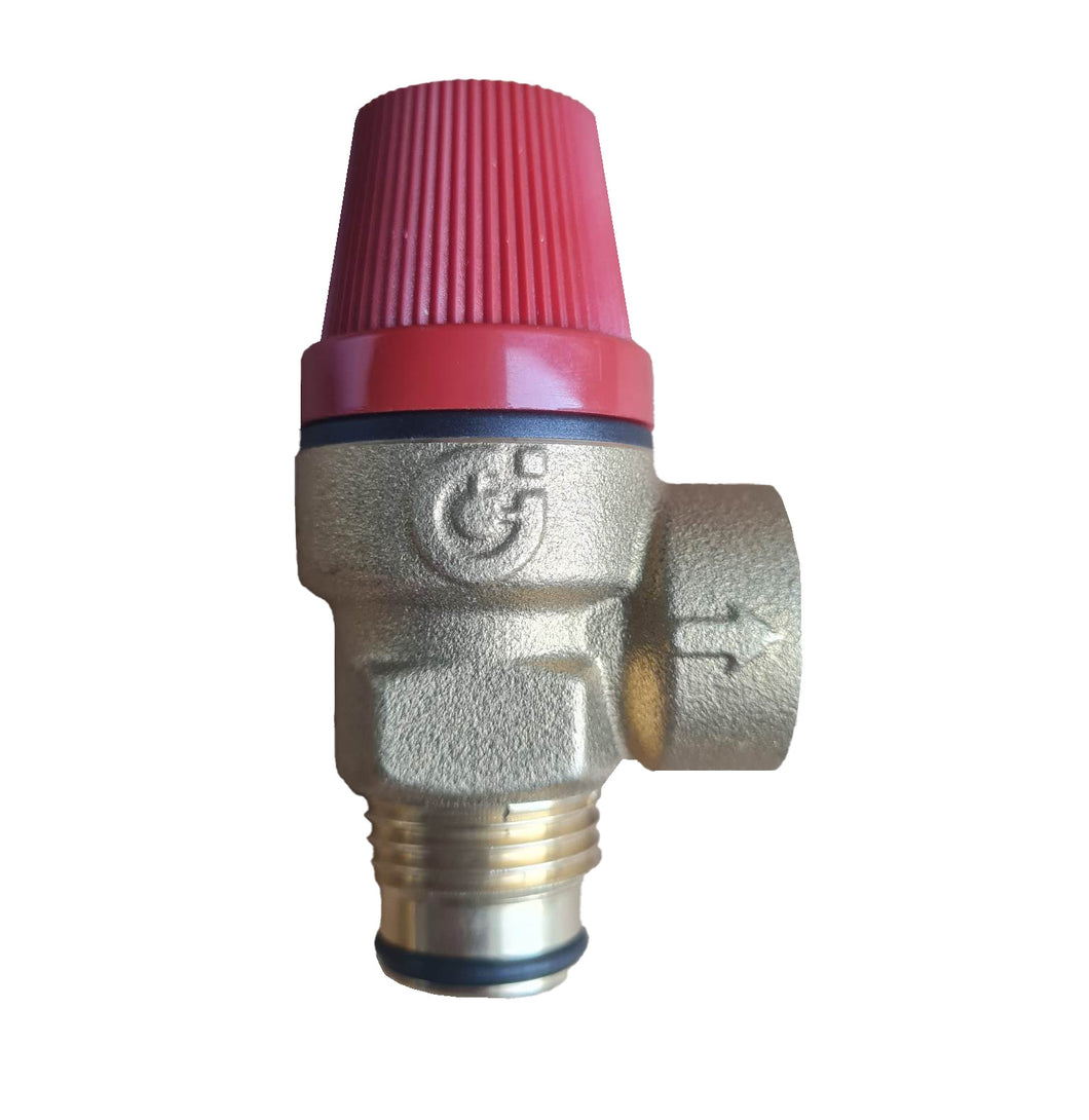 Safety Relief Valve 1/2” Male 3 Bar Gold Finish