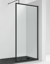 Load image into Gallery viewer, Walk In Shower Glass Panel Black Frame Clear Glass Shower Enclosure Glass 900 x 1950 mm
