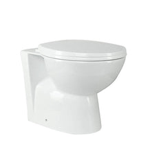 Load image into Gallery viewer, Sonoma Oak WC Unit Back to Wall Ceramic Oval Toilet Pan Soft Close Seat &amp; Cistern
