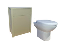 Load image into Gallery viewer, Off White WC Unit Round White Ceramic Toilet Pan Soft Close Seat &amp; Cistern
