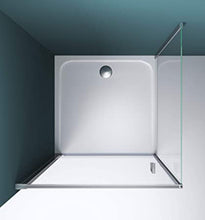 Load image into Gallery viewer, Shower Tray Square Plastic White Finish 1000 x 1000 mm Slimline
