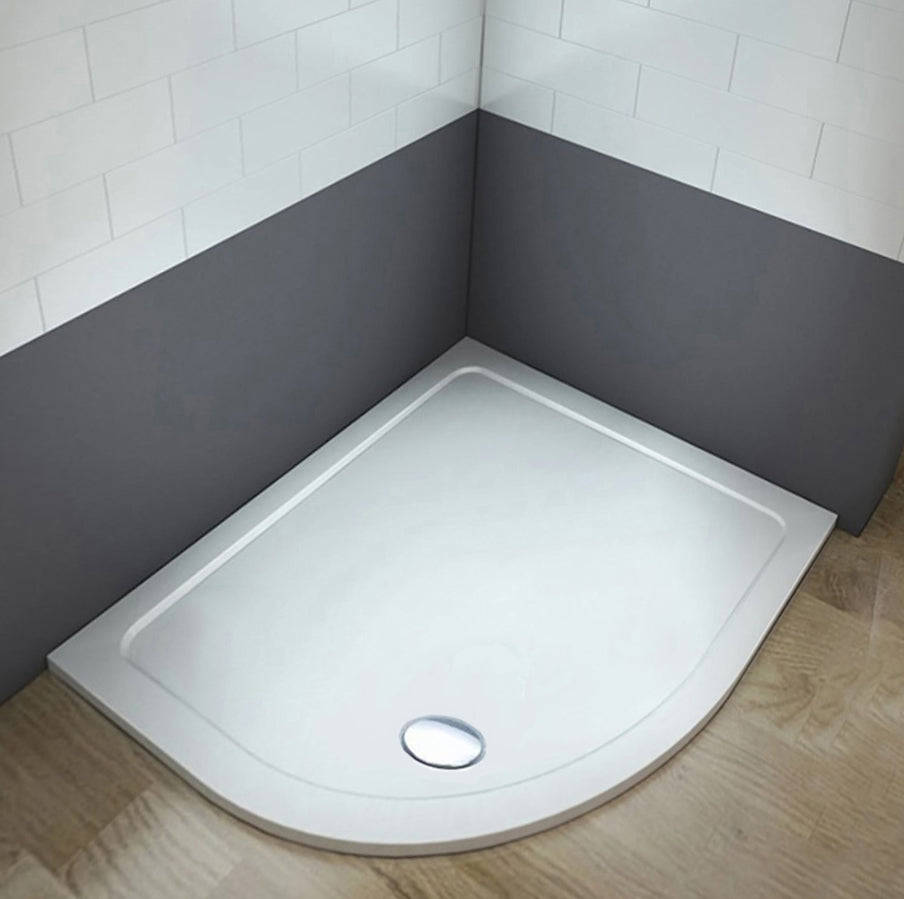 Shower Tray Offset Quadrant Shower Tray White Finish 1200 x 800mm