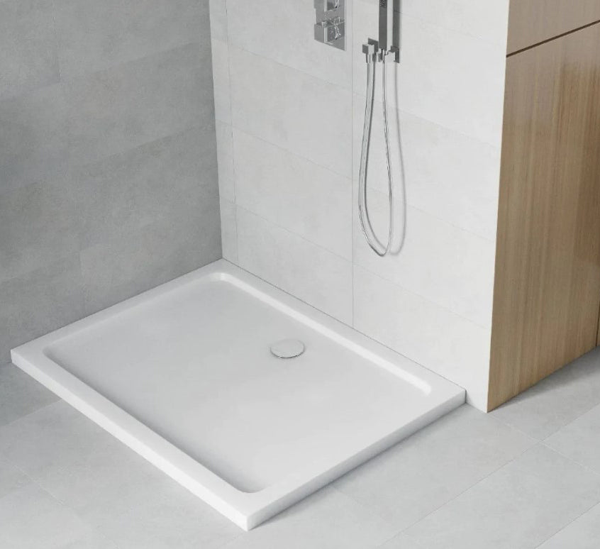 Shower Tray Plastic Shower Tray White Finish Rectangle 1200X760mm