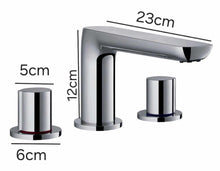 Load image into Gallery viewer, Deck Mounted 3 Hole Bath Filler Tap Chrome
