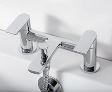 Load image into Gallery viewer, Bath Filler Tap Mixer Bath Filler Tap Set Bathroom Modern Waterfall Chrome
