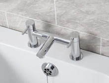 Load image into Gallery viewer, Chrome Finish Bath Tap Bathroom Modern Bath Filler Waterfall Chrome Mixer Tap
