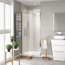 Load image into Gallery viewer, Pivot Shower Door 1200 mm Bathroom Aluminium Frame Glass Chrome Enclosures
