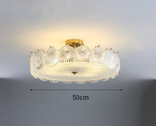 Load image into Gallery viewer, Ceiling Light Glass Crystal LED Light Fixture for Dining Room Living Room Bedroom French Home Decorative Chandelier
