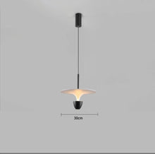 Load image into Gallery viewer, Size of Black Modern Fishing Line Flying Saucer Shape Single Head Home Decorative Lighting Pendant Lamp Living Bedroom Bed Sofa Backdrop Among Disk Ceiling Lamp
