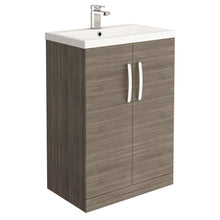 Load image into Gallery viewer, Vanity Unit Braun Bathroom Storage Floor Standing Vanity Unit &amp; Ceramic Sink 600mm
