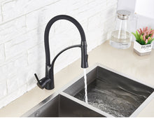 Load image into Gallery viewer, Black Matte Kitchen Tap Kitchen Tap Black Finish Rotation 360 Pull Down Spray Faucet

