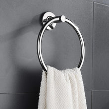 Load image into Gallery viewer,  Towel Holder Hand Towel Holder Chrome Finish Wall Mounted Bathroom Accessory
