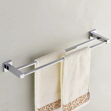 Load image into Gallery viewer, hand towel holder 60cm Double Towel Holder Chrome Wall Mounted Rack Holder Accessory
