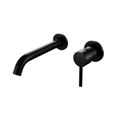 Black Taps For Bathroom Black Basin Waterfall Sink Mixer Tap Bathroom Single Lever Hot & Cold Tap Wall Mounted Tap