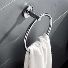 Load image into Gallery viewer,  Bathroom Towel Ring Hand Towel Holder Chrome Finish Wall Mounted Bathroom Accessory
