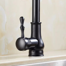Load image into Gallery viewer, Kitchen Tap Deck Mounted Kitchen Tap Black Finish Pull Out Spray Mixer Faucet
