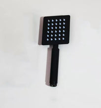 Load image into Gallery viewer, Square Shower Hand Black Matte Rainfall Effect Black Matte
