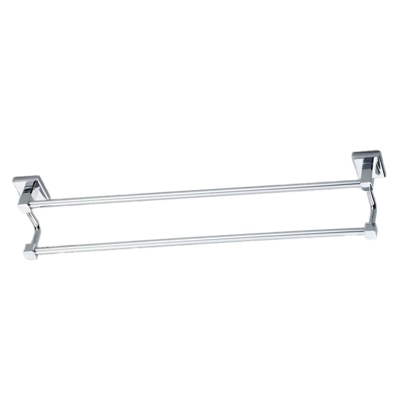 hand towel holder 60cm Double Towel Holder Chrome Wall Mounted Rack Holder Accessory