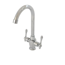 Load image into Gallery viewer, Kitchen Tap Kitchen Tap Chrome Finish Twin Lever Hot &amp; Cold Faucet
