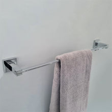 Load image into Gallery viewer, hand towel holder Bathroom Wall Mounted Modern Towel Holder Chrome Finish Square Accessory Chrome Finish 40cm Length
