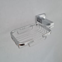 Load image into Gallery viewer, Soap Holder Chrome Finish Bathroom WC Soap Holder Square Wall Mounted Modern Accessory
