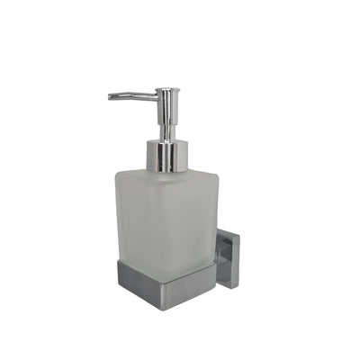soap holder for bathroom Soap Holder Chrome Glass Dispenser and Holder Wall Mounted Modern Square Accessory