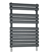 Load image into Gallery viewer, Radiator 780 x 500 mm  Anthracite/Grey Oval Panel Bathroom Radiator 780x500mm

