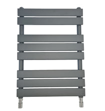Load image into Gallery viewer, 700 x 500 mm Flat Panel Anthracite/Grey Flat Panel Bathroom Radiator 616x500mm
