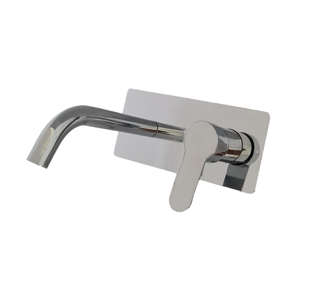 basin mixer tap Wall Mounted Tap Waterfall Basin Sink Mixer Tap Bathroom Basin Tap Chrome Finish Single Lever Hot Cold Tap