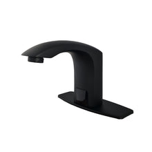 Load image into Gallery viewer, Black Finish Waterfall Sensor Basin Sink Tap Bathroom Touchless Tap Cold Water
