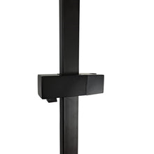Load image into Gallery viewer, Black shower holder rail Black shower rail kit Black hand shower rail Black shower riser rail Holder Shower Rail Riser Kit Slider Soap Bar Holder Black Head Adjustable Set Accessory
