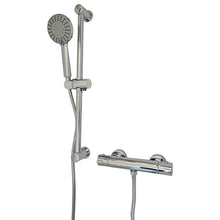 Load image into Gallery viewer, shower mixer Bathroom Mixer Bar Valve &amp; Kit Chrome Finish Round Bar Shower Set
