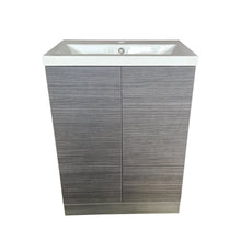 Load image into Gallery viewer, Braun Bathroom Storage Floor Standing Vanity Unit &amp; Ceramic Sink 600mm
