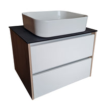 Load image into Gallery viewer, Vanity Unit 800mm White Bathroom Storage Wall Hung Vanity Unit &amp; Ceramic Sink
