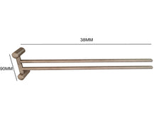 Load image into Gallery viewer, Double Towel Rack Holder Double Towel Holder Brush Chrome Finish Accessory

