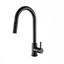 Load image into Gallery viewer, Kitchen Tap Black Finish Kitchen Tap Black Finish Mixer Tap with Pull Out Hose Monobloc Sink Faucet
