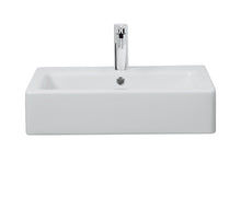 Load image into Gallery viewer, Basin Sink White Gloss 500 x 490 mm Bathroom Basin Sink Ceramic Countertop Square Gloss White Finish
