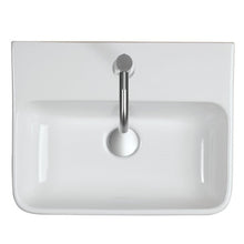 Load image into Gallery viewer, Countertop Basin Sink 500 x 430mm Bathroom Basin Sink Ceramic Countertop Rectangular Gloss White Finish
