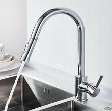 Load image into Gallery viewer, kitchen tapKitchen Tap Chrome Finish 360° Swivel Kitchen Sink Faucet Pull Out Sprayer
