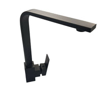 Load image into Gallery viewer, kitchen tap black Mixer Tap Square Mono Brass Faucet Kitchen Tap Black Finish Square Neck Sink Taps lever
