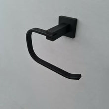 Load image into Gallery viewer, Square Black Toilet Roll Holder Bathroom Stylish Black Matt Toilet Roll Holder Accessory
