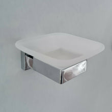 Load image into Gallery viewer, soap holder for shower Modern Bathroom Soap Holder Glass Soap Chrome Dish &amp; Holder Wall Mounted Accessory
