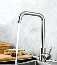 Load image into Gallery viewer, L spout kitchen tap lever handle Deck Mounted Kitchen Mixer Tap
