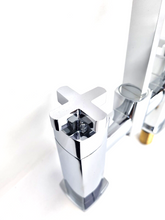 Load image into Gallery viewer, Deck Mounted Bath Filler Mixer Tap Chrome Finish
