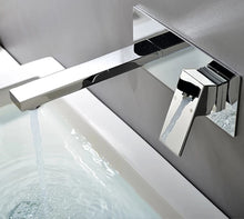 Load image into Gallery viewer, basin mixer tap Mixer Tap Basin Tap Chrome Finish Wall Mounted Tap Wall Mounted Tap
