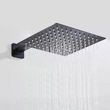 Load image into Gallery viewer, Shower Head Matt Black Concealed Shower, Bathroom 8&quot; Rain Head Brass Rare Wall Mounted
