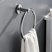 Load image into Gallery viewer, Wall Mounted Towel Ring Hand Towel Holder Chrome Finish Wall Mounted Bathroom Accessory
