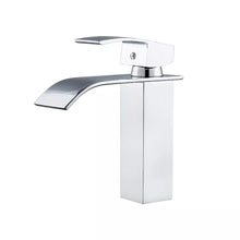 Load image into Gallery viewer, Basin Tap Basin Sink Mixer Tap Lever Tap Basin Tap Chrome Finish Modern Square Style
