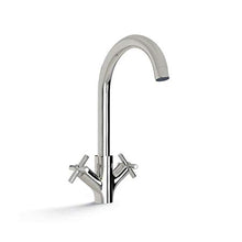 Load image into Gallery viewer, Kitchen Tap Kitchen Tap Chrome Finish Mixer Twin Lever Swivel Tap
